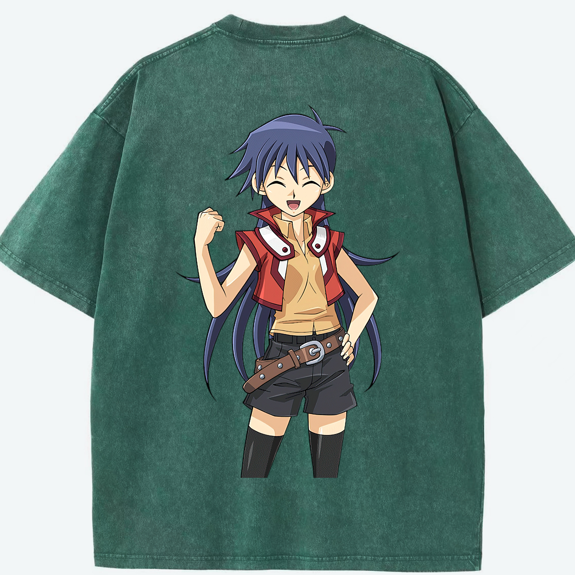 （画像用） 遊☆戯☆王 Yu-Gi-Oh! 綿100% ヴィンテージ風 半袖Tシャツ（背面プリント）